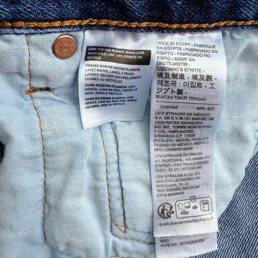 Levis 501 Jeans 34x29 Blue Excellent - Picture 9 of 11
